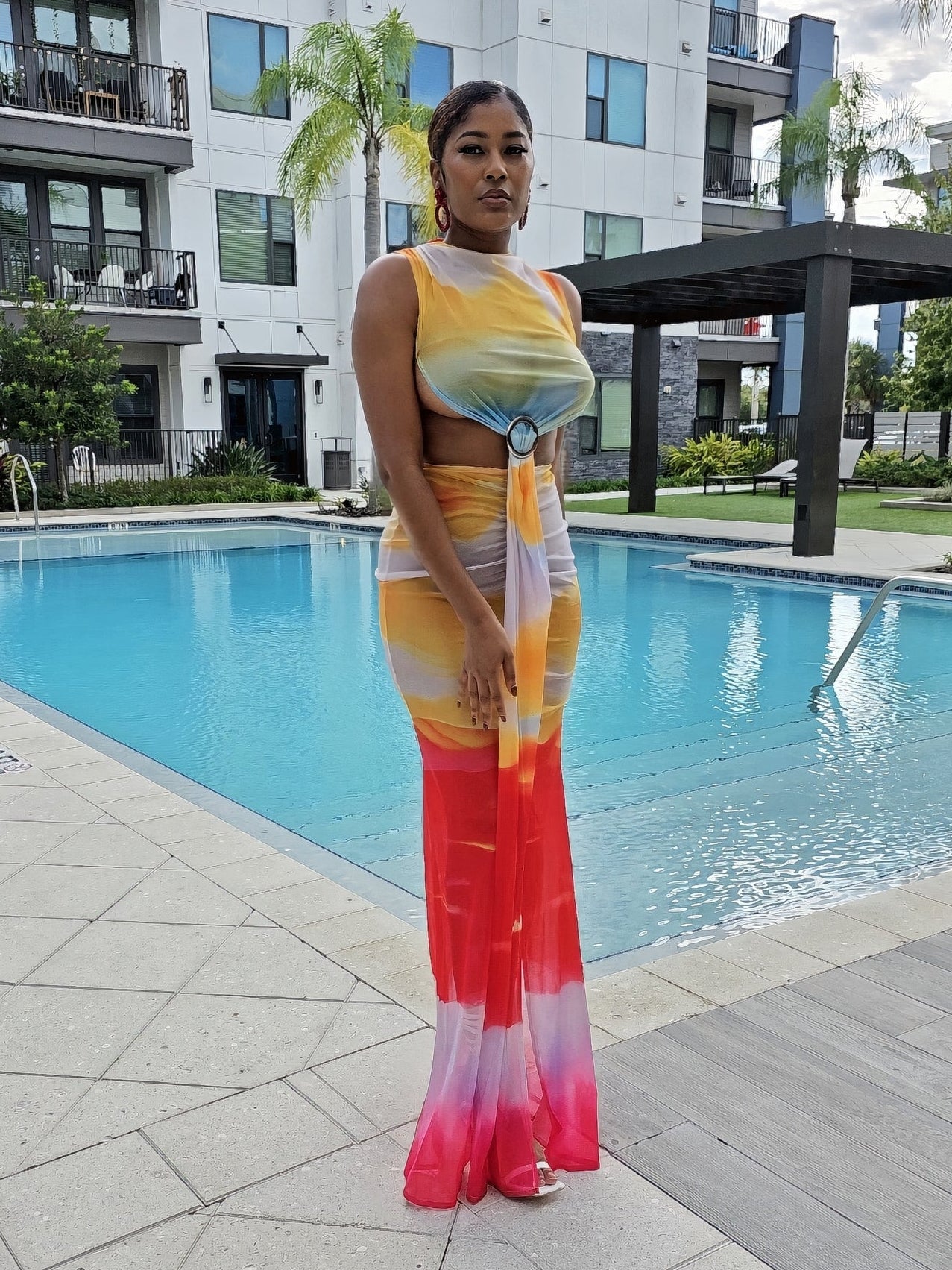 Ocean Fire Mermaid Dress