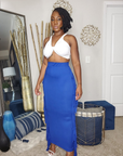 Isabella Solid Tassel Maxi Skirt