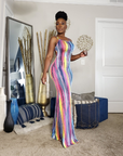 Paint Da Town Mermaid Maxi Dress