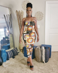 Eclipse Crossback Midi Dress