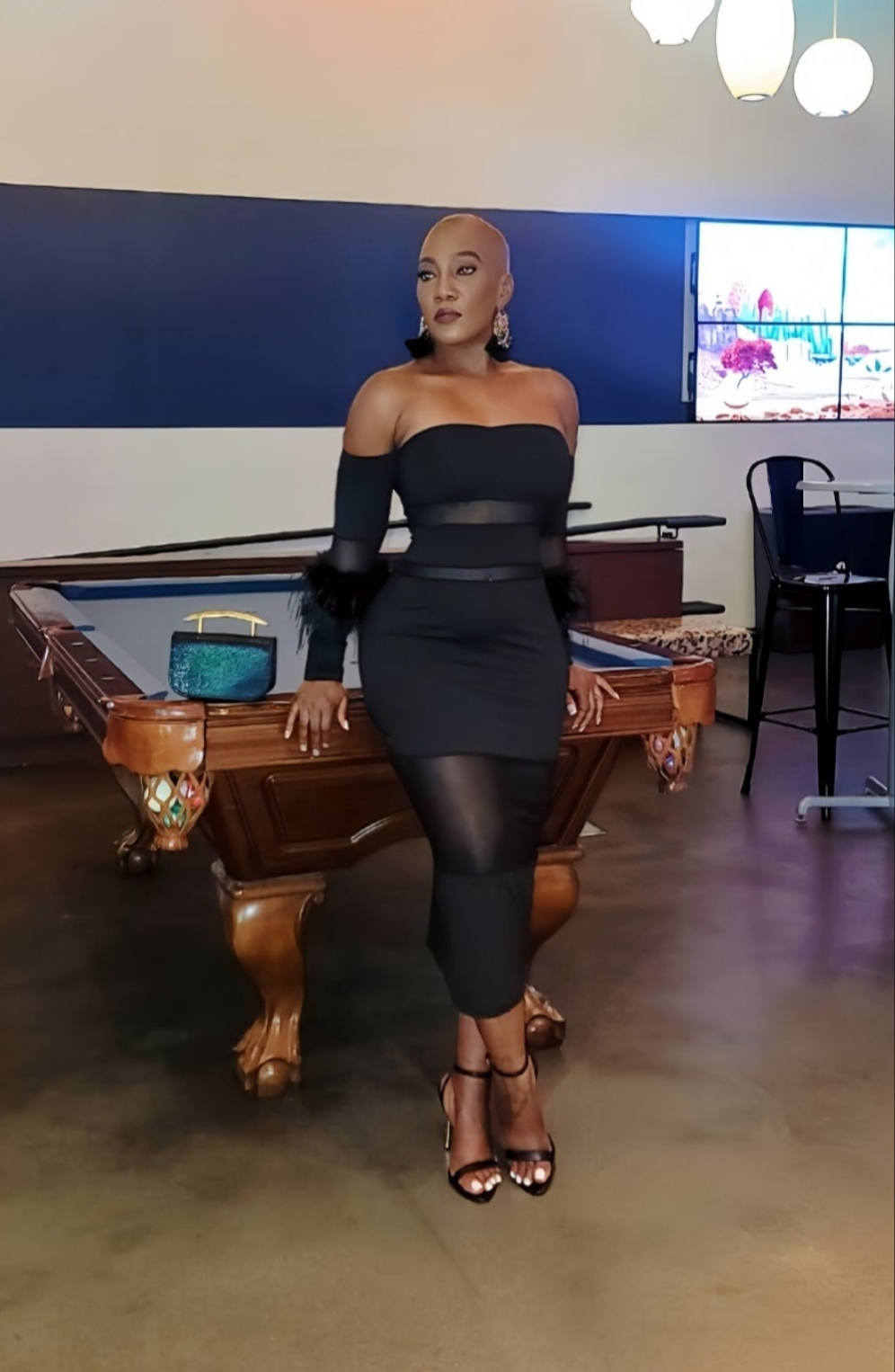 Milani Feathered Dress