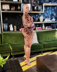 Safari Long Sleeve Midi Dress