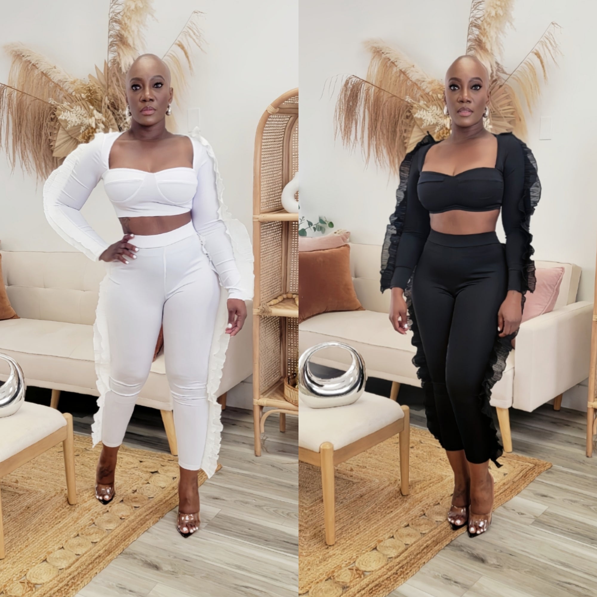 Roxy 2pc Ruffle Pants Set