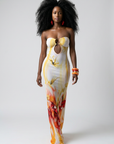 Tahiti Bloom Tube Dress