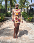 Miley 3D Floral 2pc Skirt Set