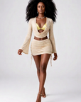 Champagne Kiss Mini Skirt Set