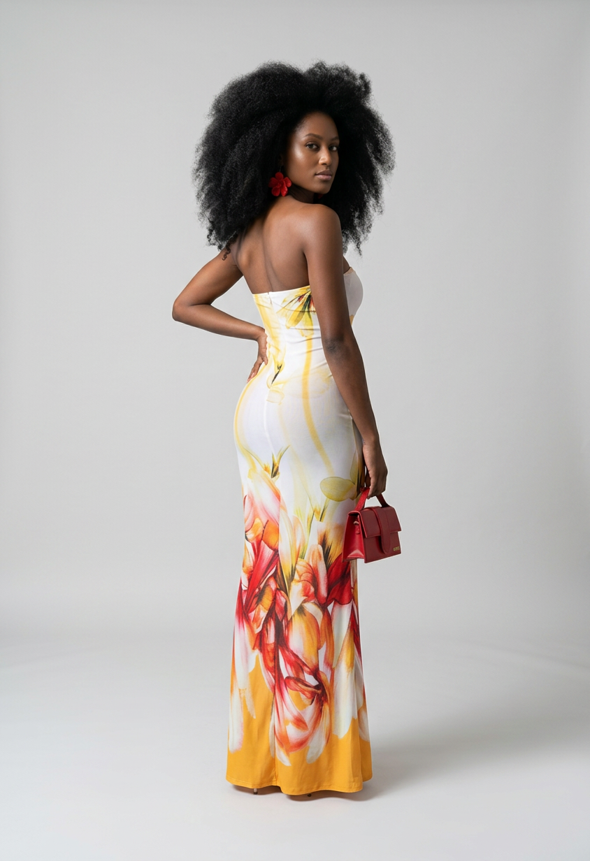Tahiti Bloom Tube Dress