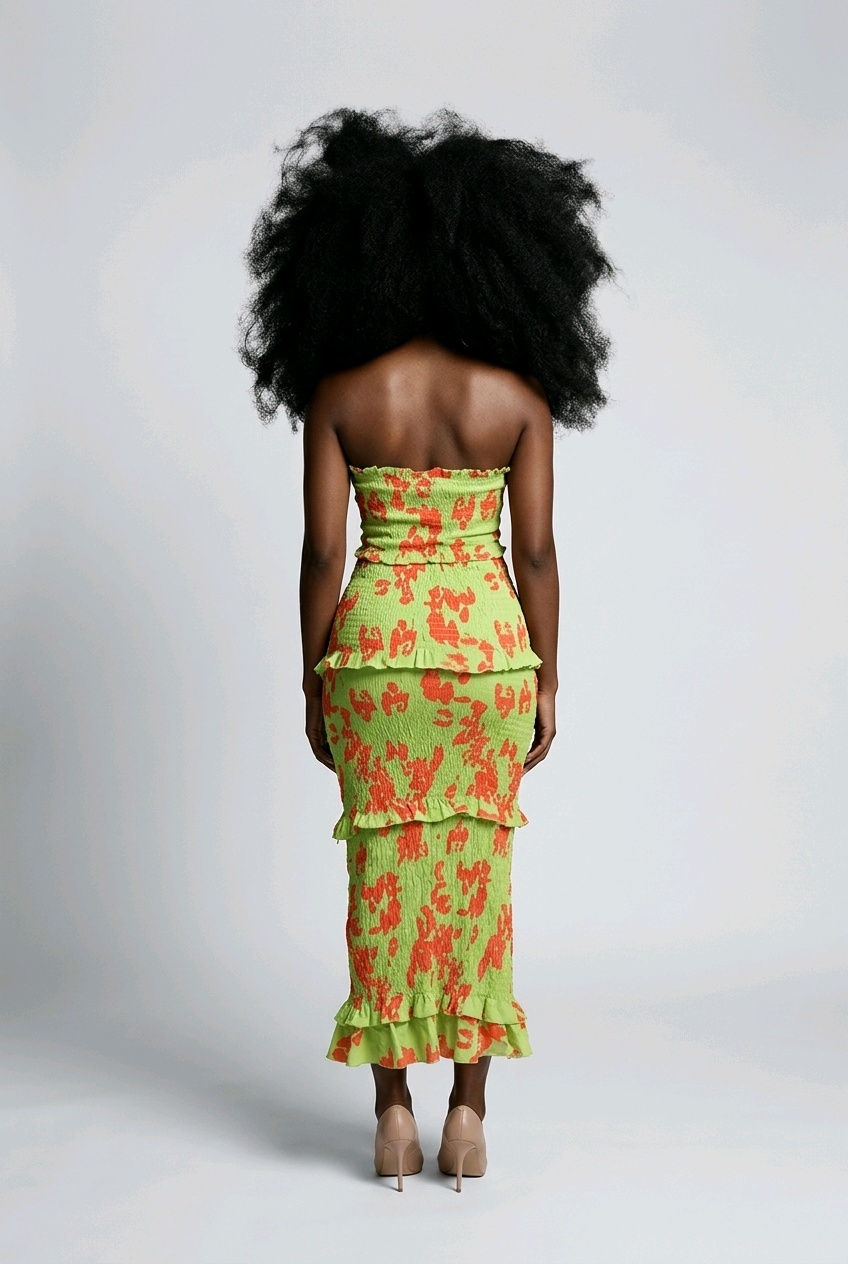 Tropics Smocked Maxi Dress