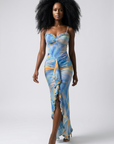 Blue Wave Flamenco Dress