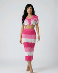 Sorbet Swirl Skirt Set - Pink