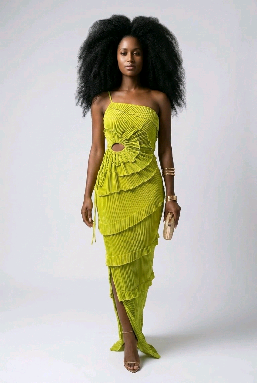 Jardin Luxe Ruffle Dress