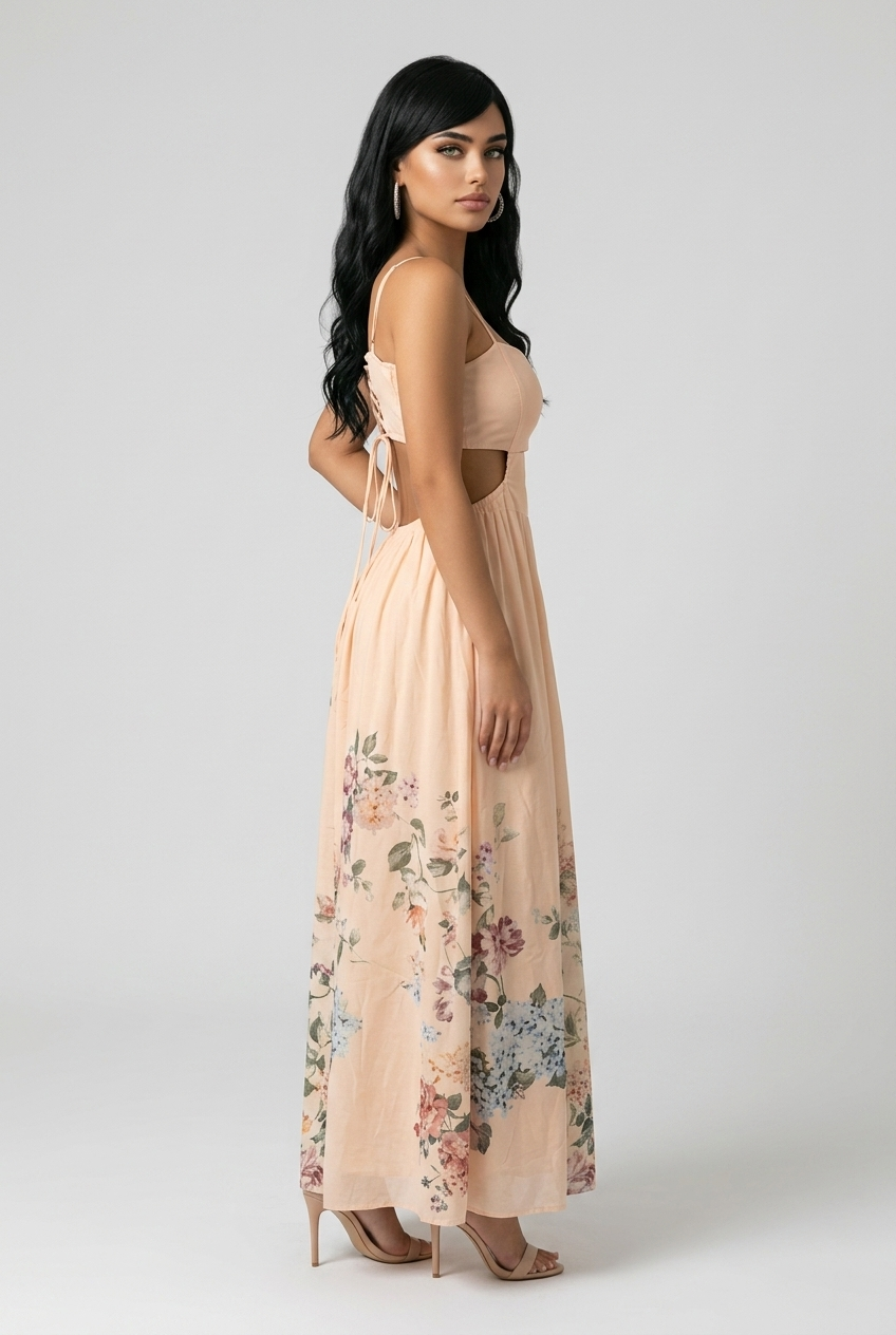 Tuscany Floral Maxi Dress