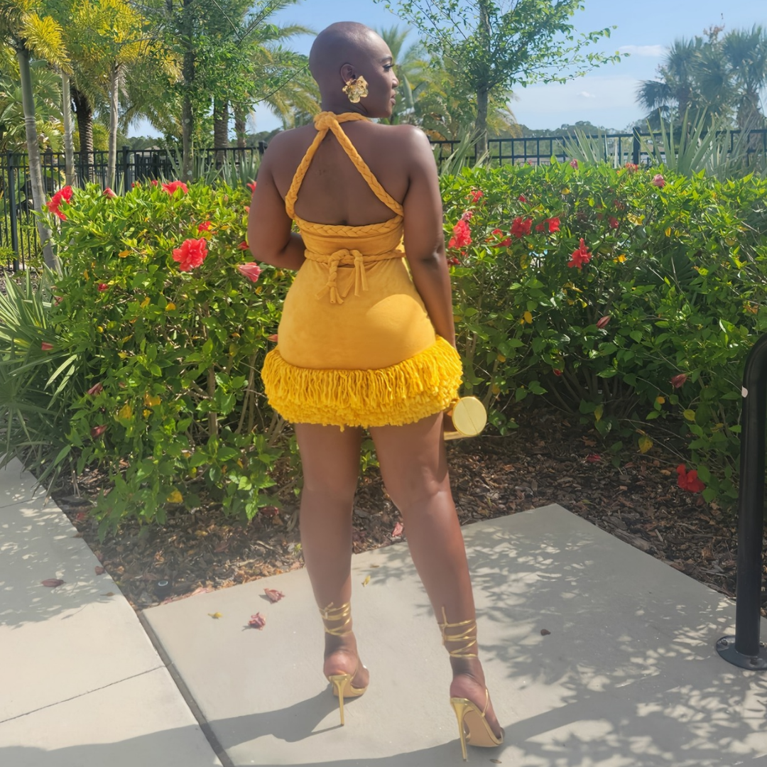 Under The Sunset Fringe Dress