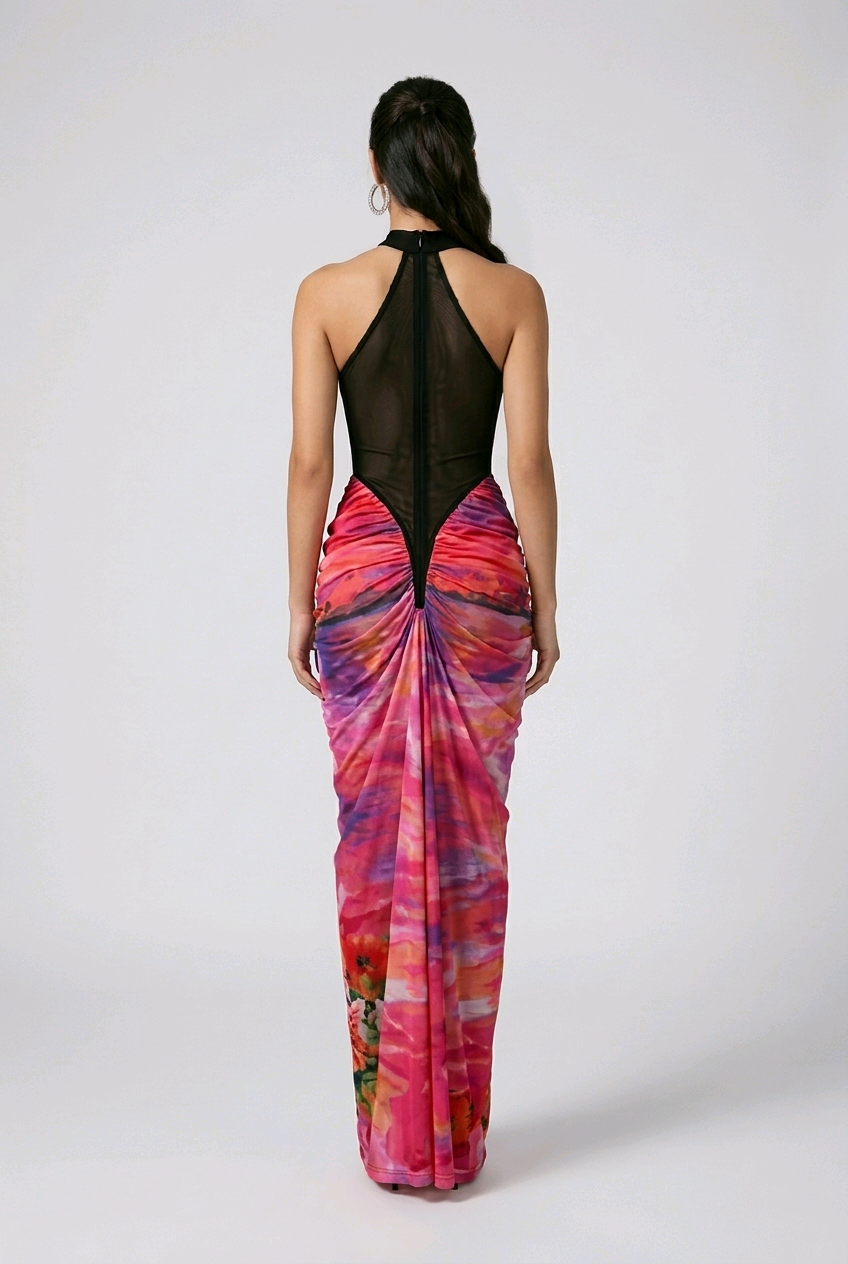Radiant Bloom Maxi Dress