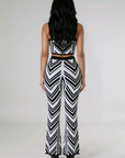Geometric Bandage Pants Set