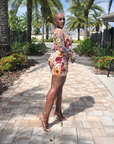 Miley 3D Floral 2pc Skirt Set