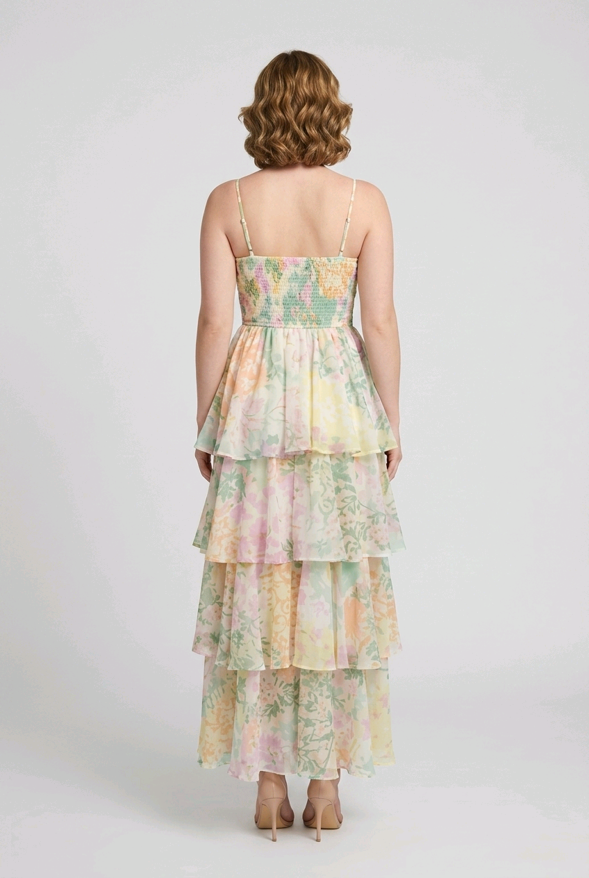 Emily Ruffle Maxi Dress