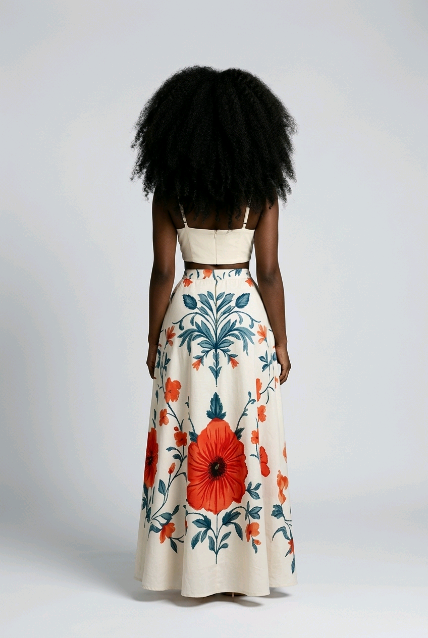 Butterfly Blossom Skirt Set