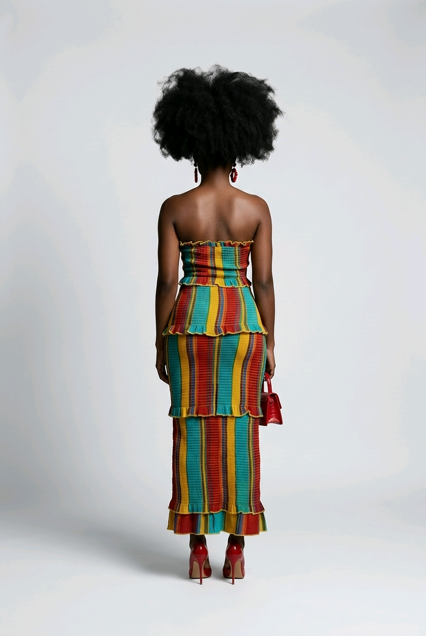 Island Gyal Smocked Maxi Dress