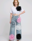 La Rose Floral Jeans