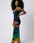 Ombre Floral Maxi Dress
