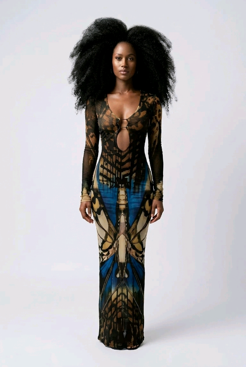 Monarch Butterfly Maxi Dress