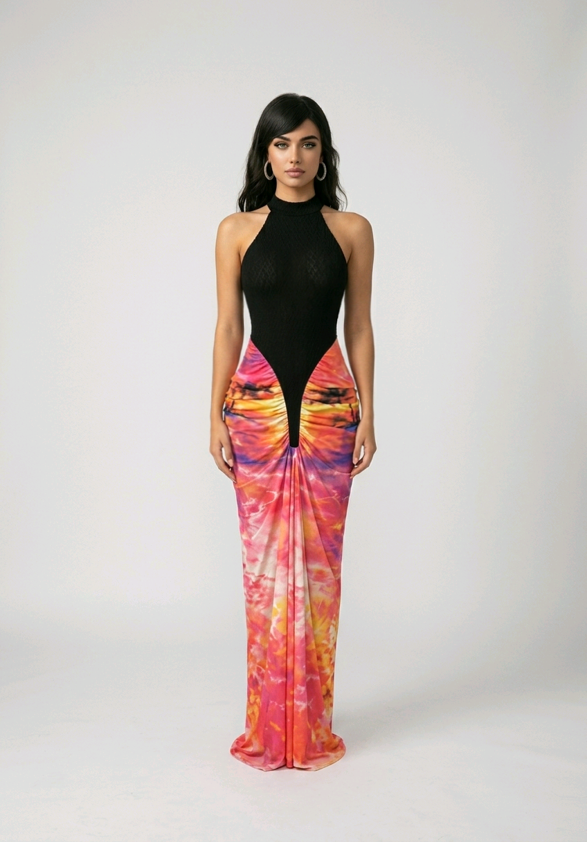 Radiant Bloom Maxi Dress