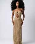 Maria Crochet Fringe Dress