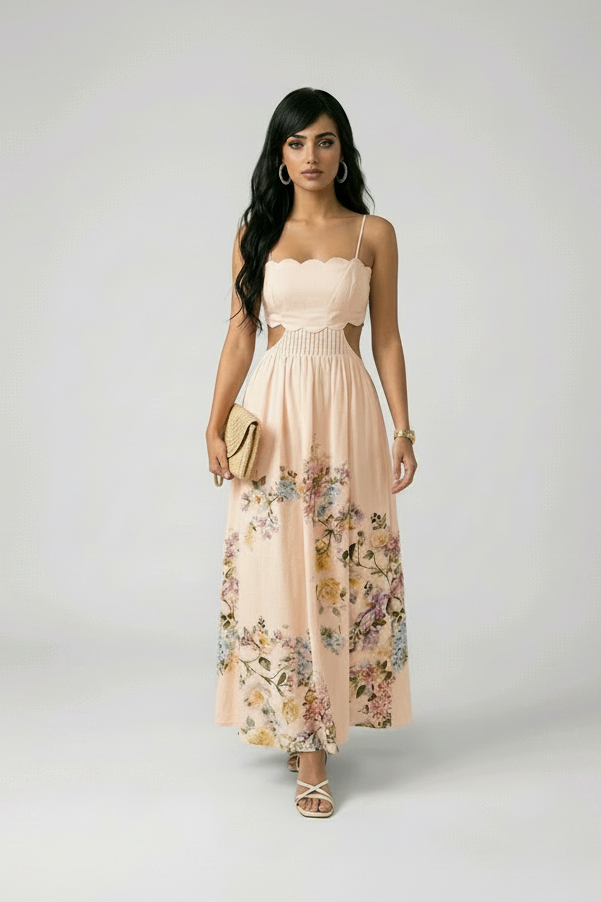 Tuscany Floral Maxi Dress