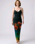 Ombre Floral Maxi Dress