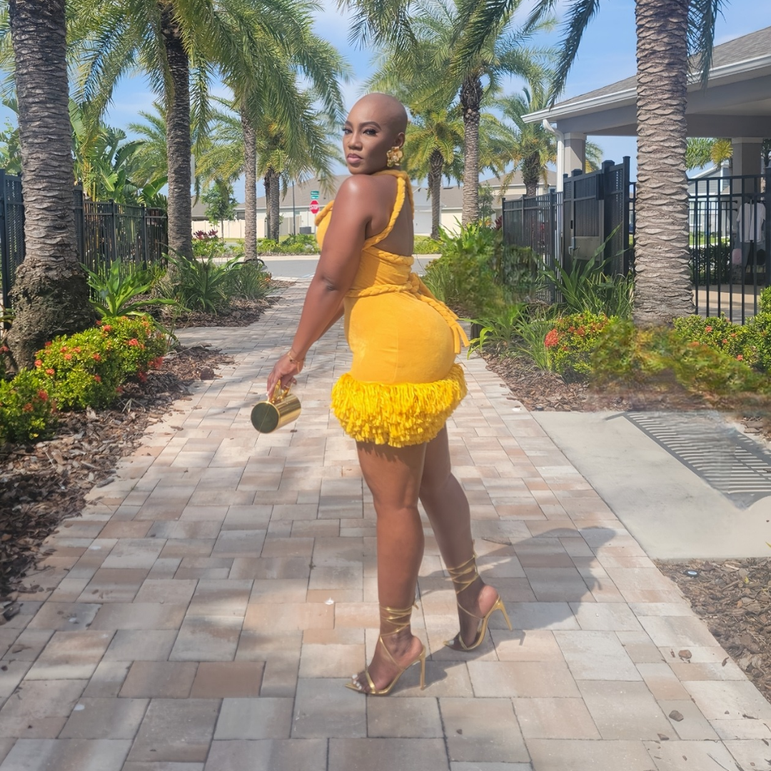 Under The Sunset Fringe Dress