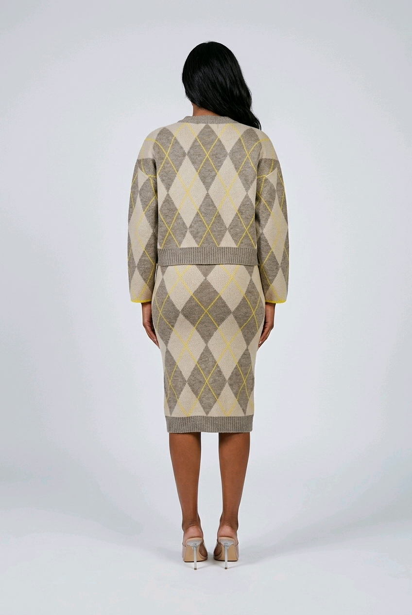 Argyle Skirt Set