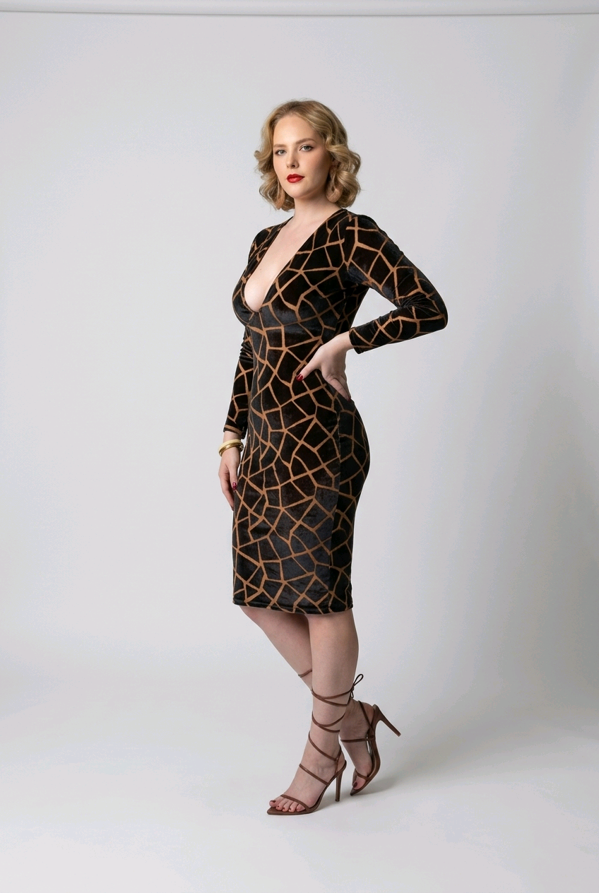 Safari Midi Dress