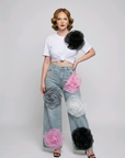 La Rose Floral Jeans