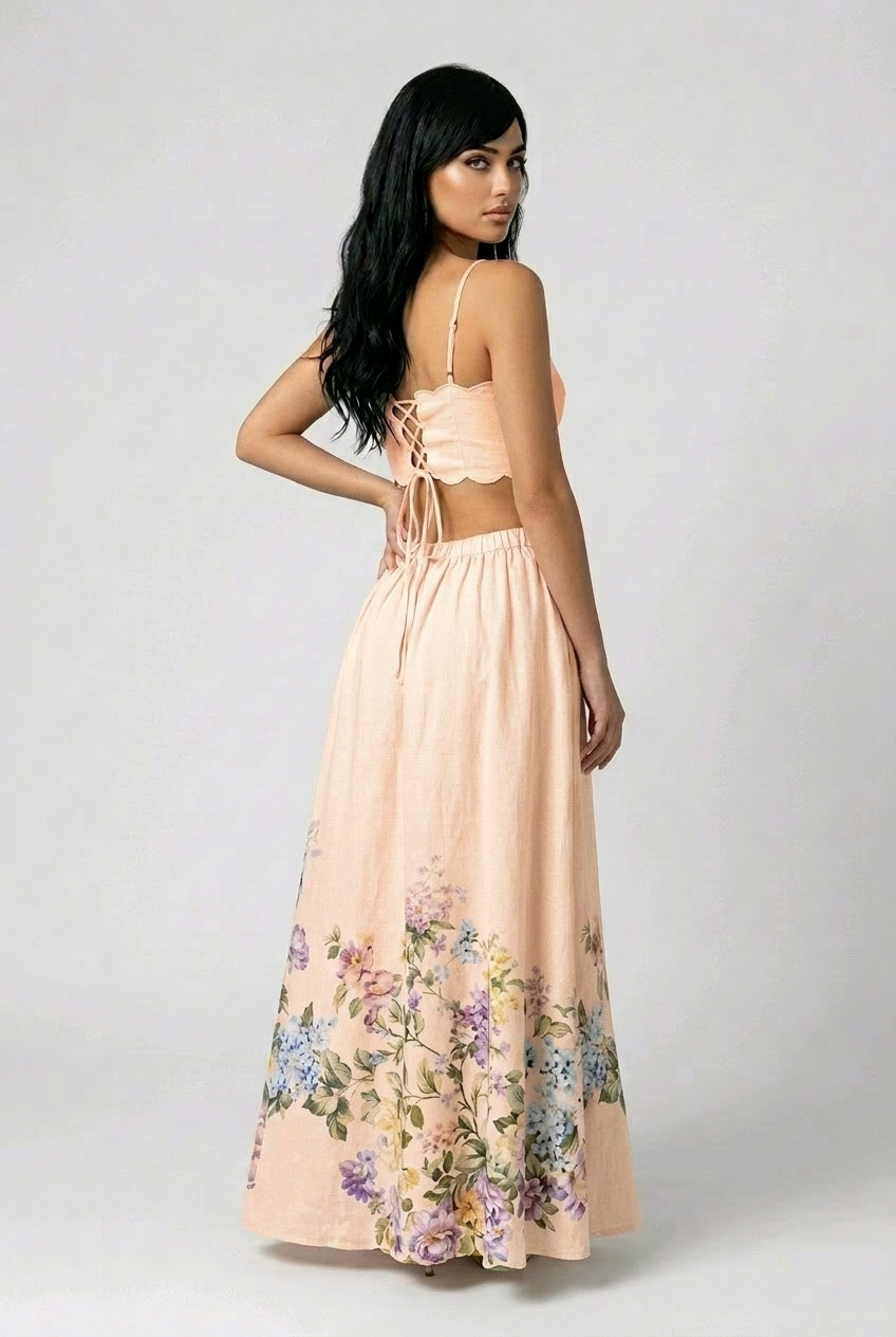 Tuscany Floral Maxi Dress