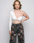 Tori One Sleeve Crop Top