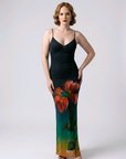 Ombre Floral Maxi Dress