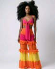 Tropical Heat Ruffle Pants Set
