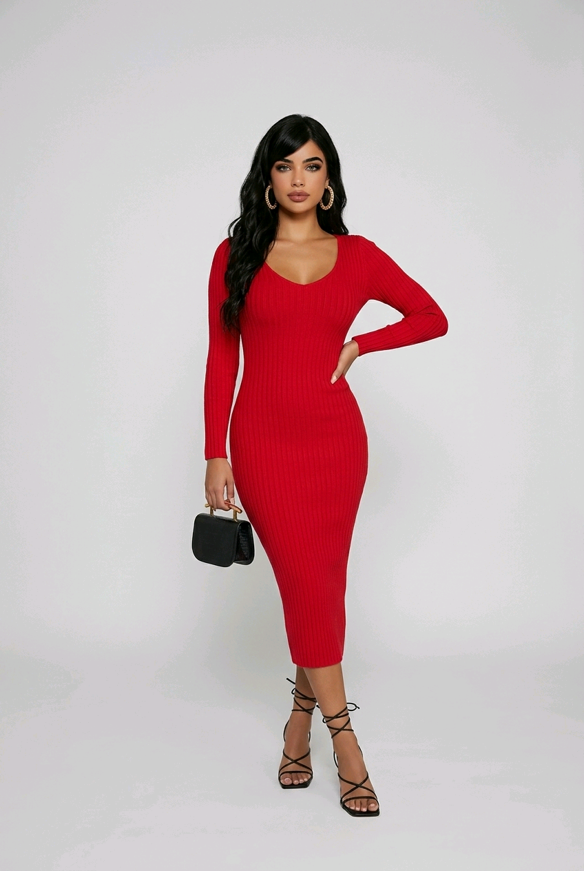Camilla Ribbed Dress