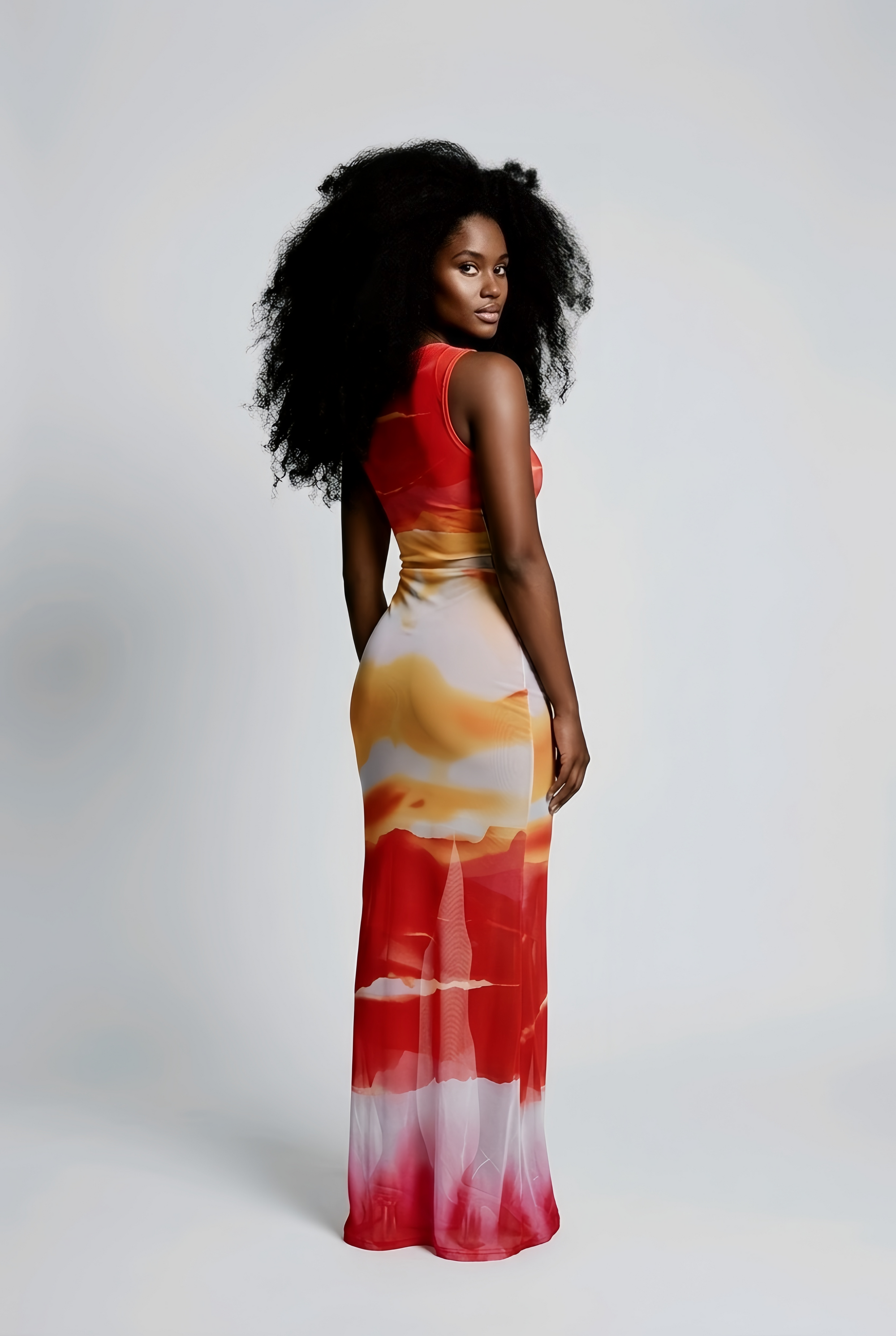 Ocean Fire Mermaid Dress