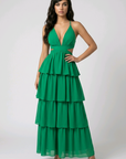 Jade Ruffle Maxi Dress