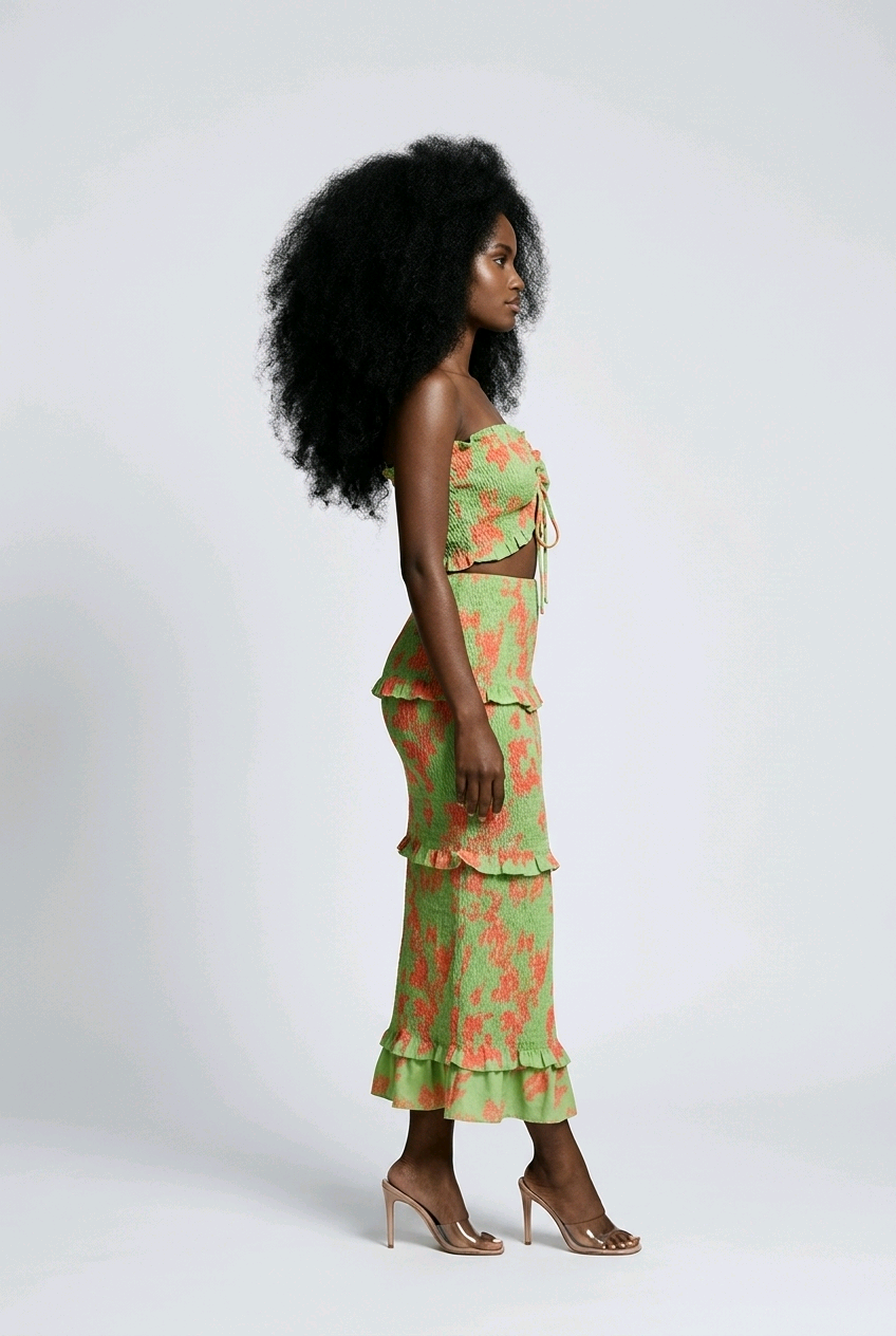Tropics Smocked Maxi Dress