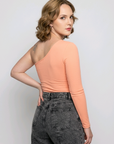 Tori One Sleeve Crop Top