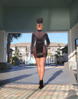 Mesh Madness Mini Dress
