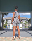 Black Biker Shorts Set