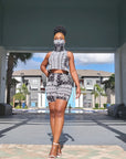 Black Biker Shorts Set
