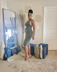 Summer Babe Cross Back Mini Dress