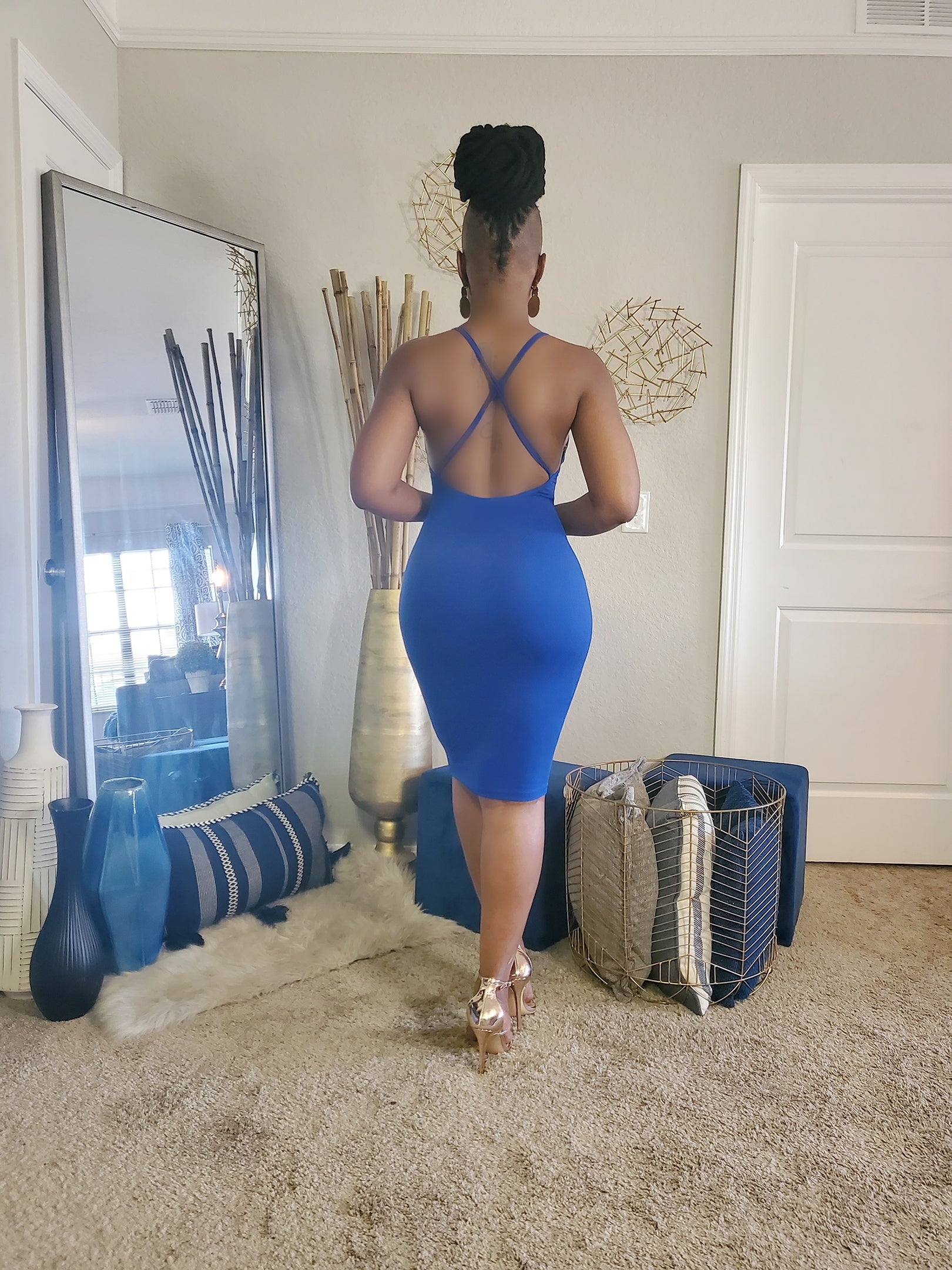 Summer Babe Cross Back Mini Dress