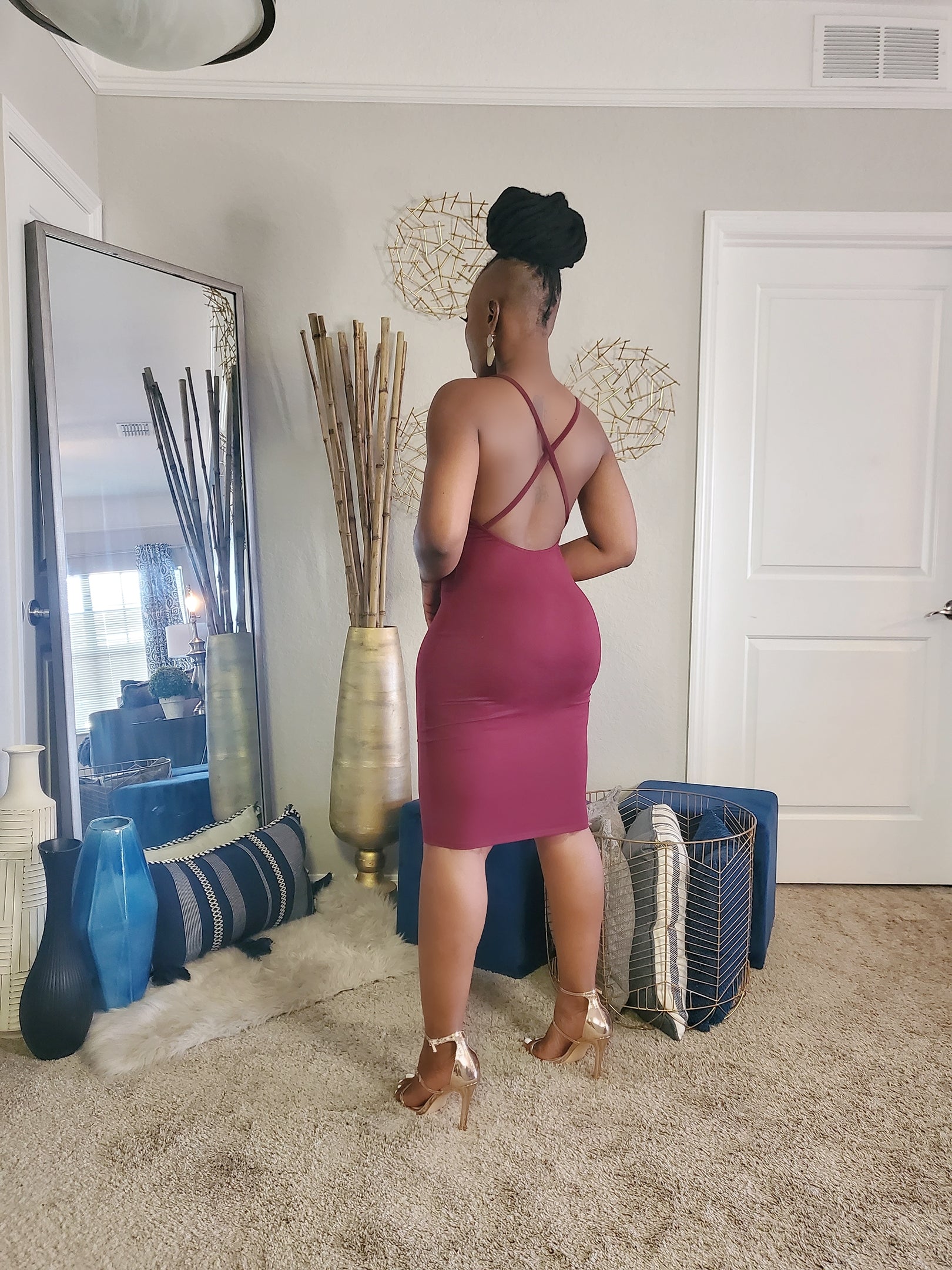 Summer Babe Cross Back Mini Dress