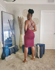 Summer Babe Cross Back Mini Dress